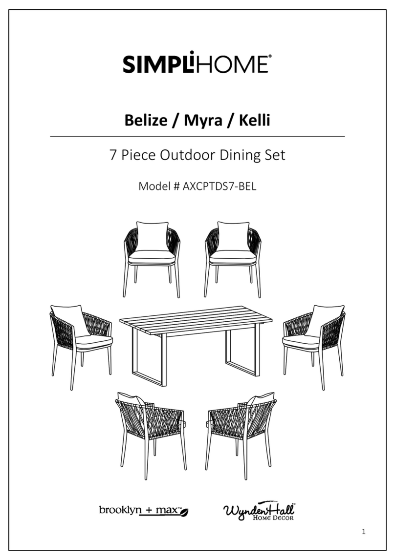 Simpli Home WyndenHall Brooklyn + Max AXCPTDS7-BEL Assembly instructions Simpli Home WyndenHall Brooklyn + Max AXCPTDS7-BEL Assembly instructions
