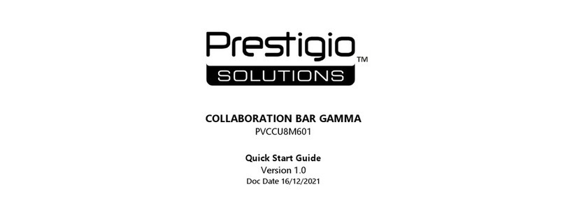 Prestigio Collaboration Bar Gamma quick start guide