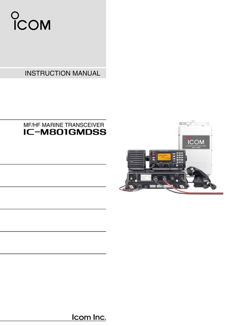 Icom IC-M801GMDSS instruction manual