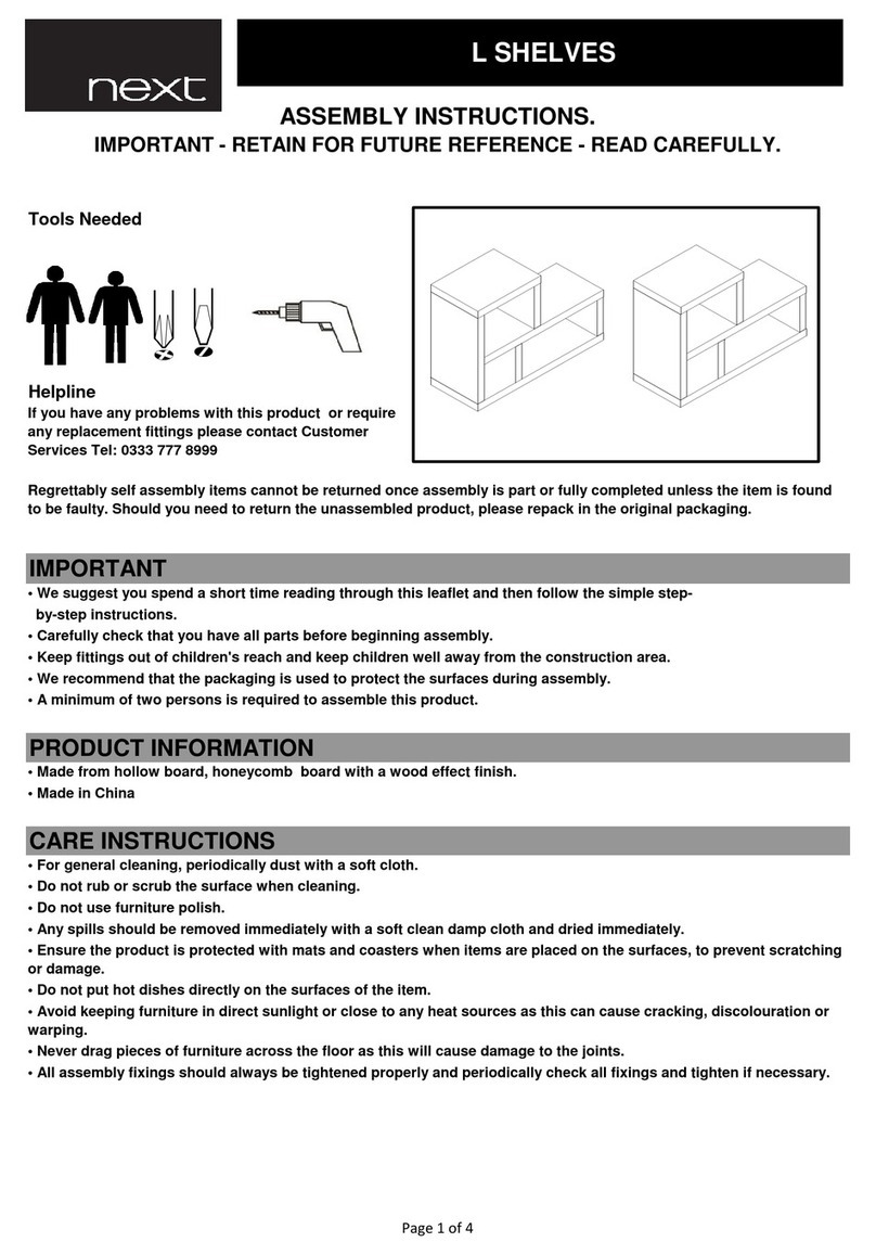 Next L SHELVES User manual