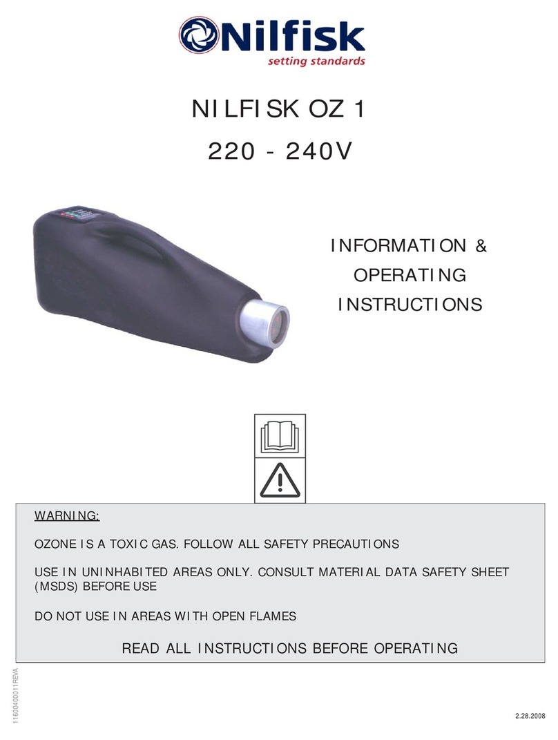 Nilfisk-Advance OZ 1 Information & operating instructions