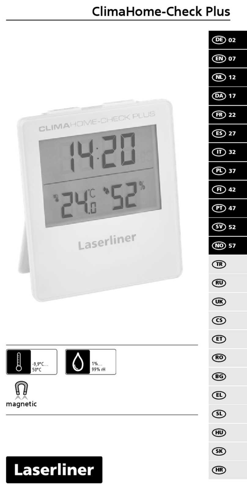 LaserLiner ClimaHome-Check Plus operating instructions