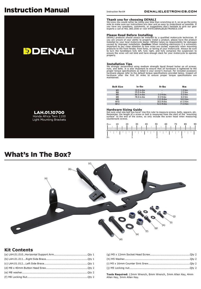 Denali LAH.01.10700 instruction manual