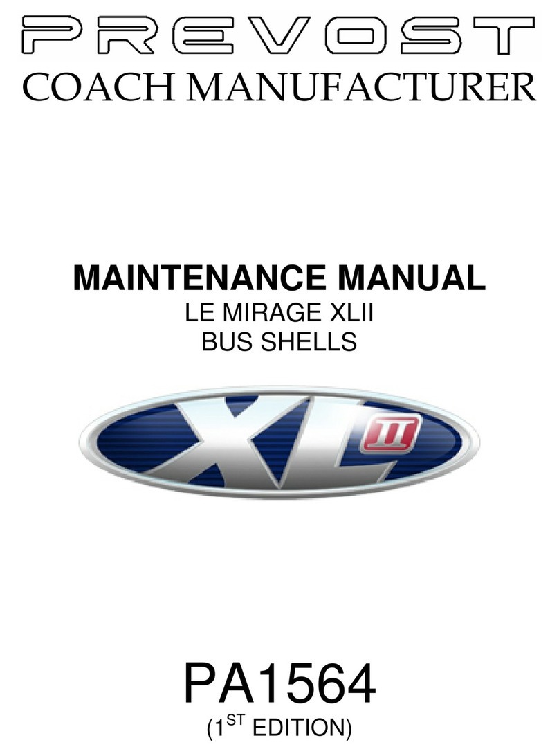 PREVOST LE MIRAGE XLII BUS SHELLS User manual