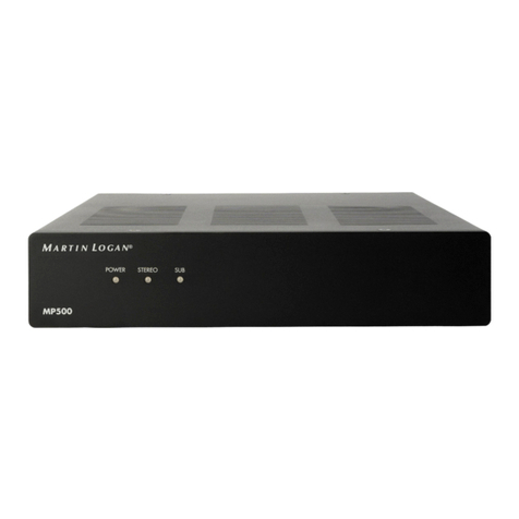 MartinLogan MP500 User manual