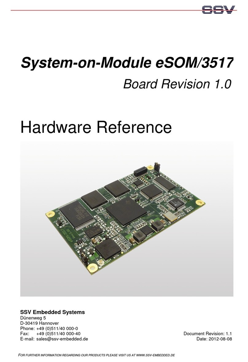 SSV Embedded Systems eSOM/3517 Hardware reference