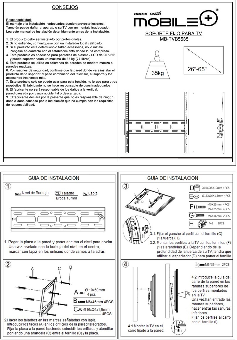 Mobile MB-TVB5535 Assembly instructions