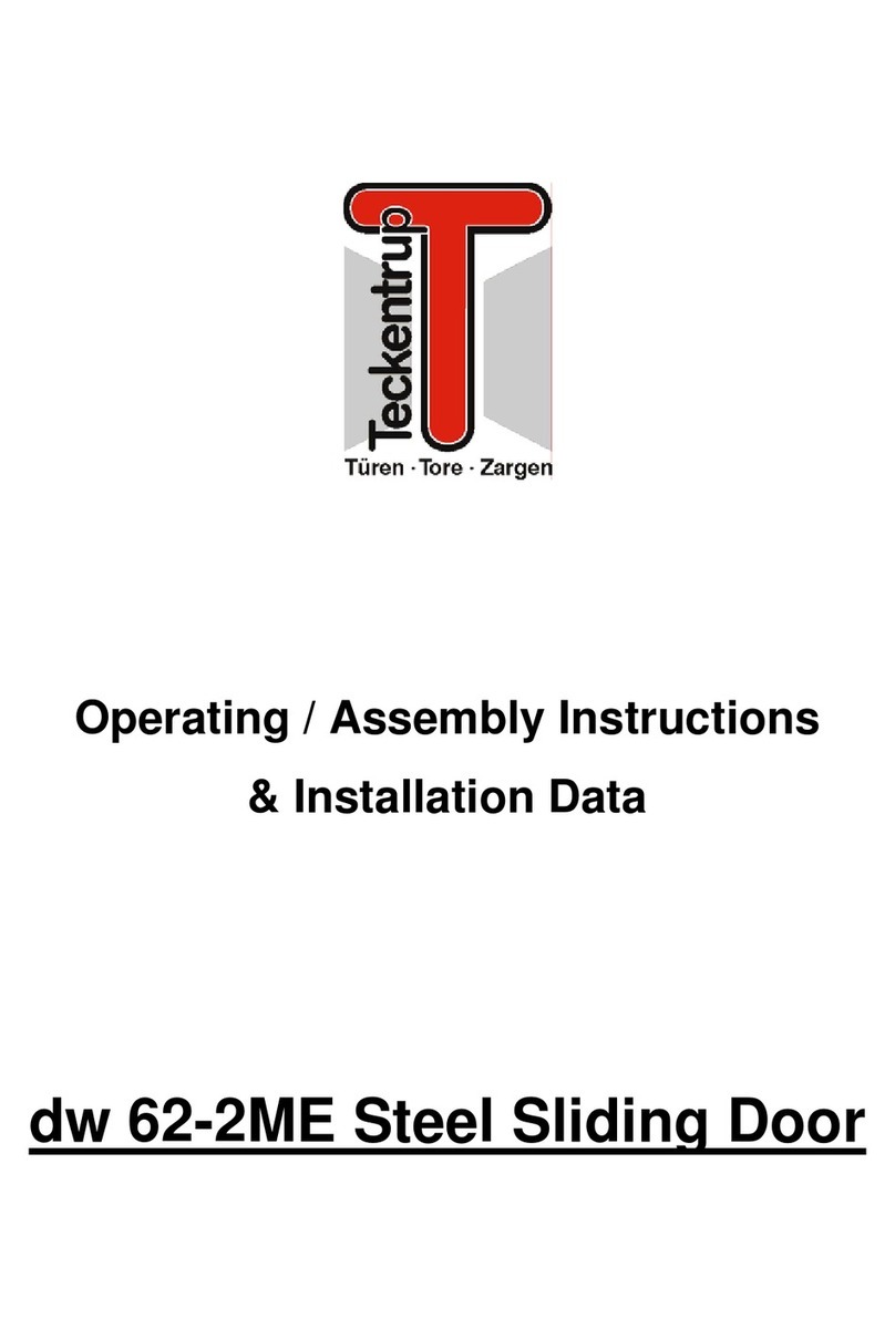 Teckentrup dw 62-2ME Operating / Assembly Instructions & Installation Data