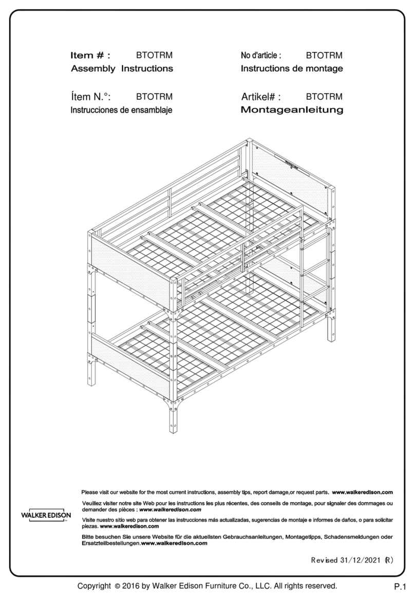Walker Edison BTOTRM User manual Walker Edison BTOTRM User manual