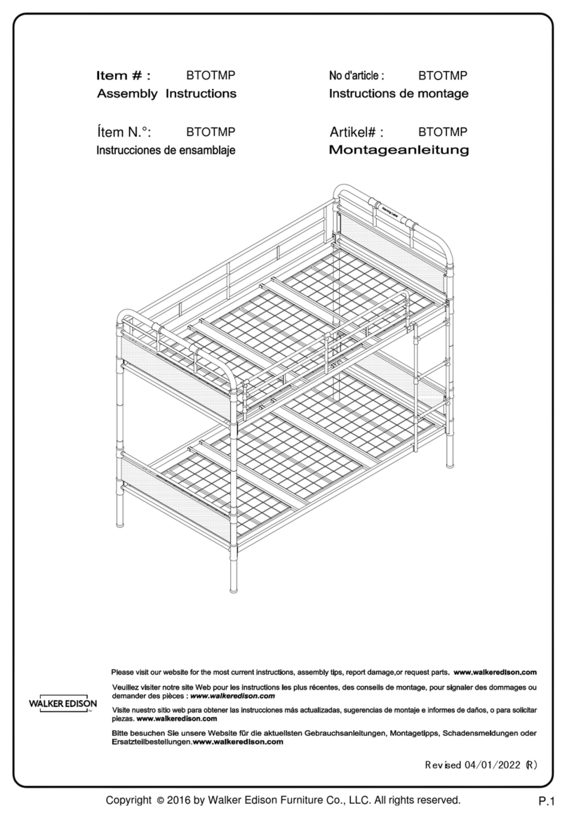 Walker Edison BTOTMP User manual Walker Edison BTOTMP User manual