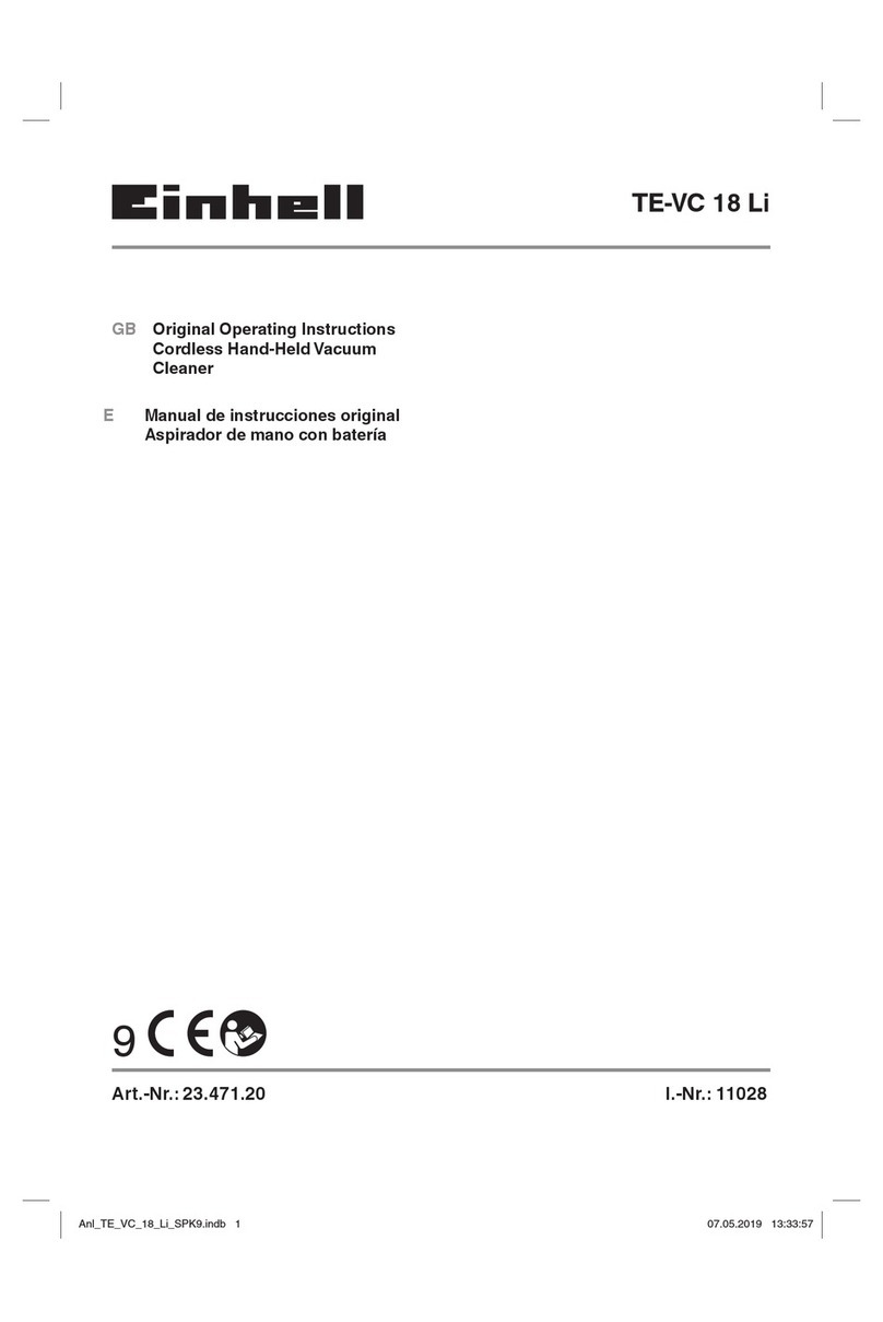 EINHELL TE-VC 18 Li User manual