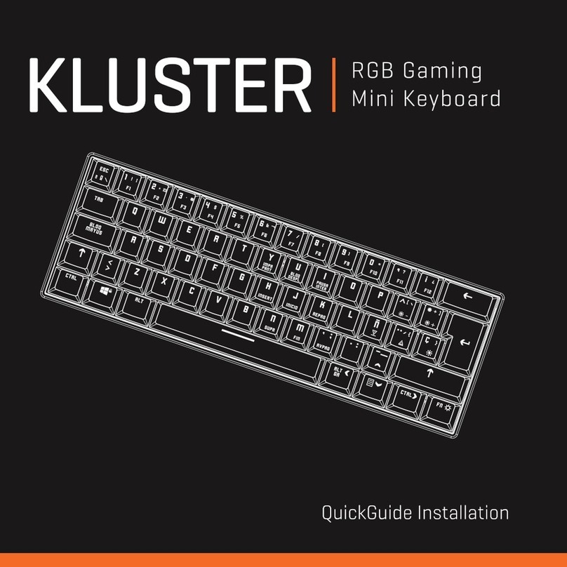 Krom Gaming KLUSTER Quick installation guide