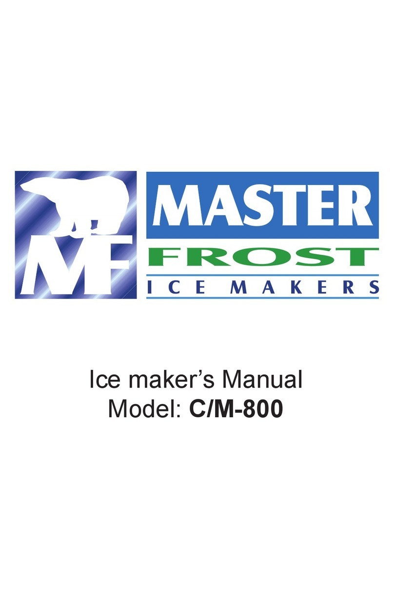 Master Frost C/M-800 User manual