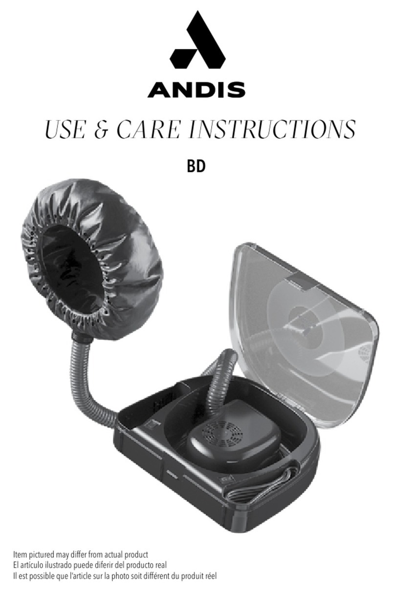 Andis BD Use & care instructions