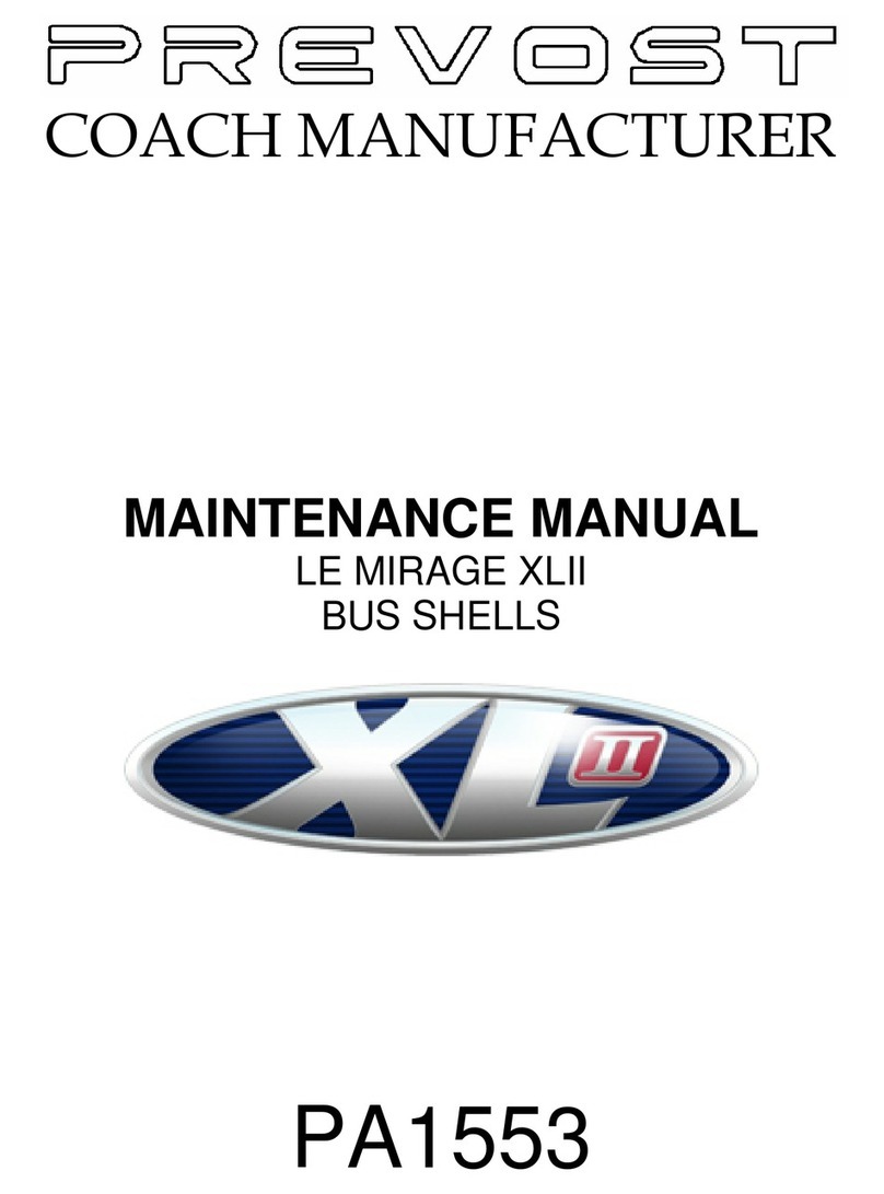 PREVOST LE MIRAGE XLII BUS SHELLS User manual