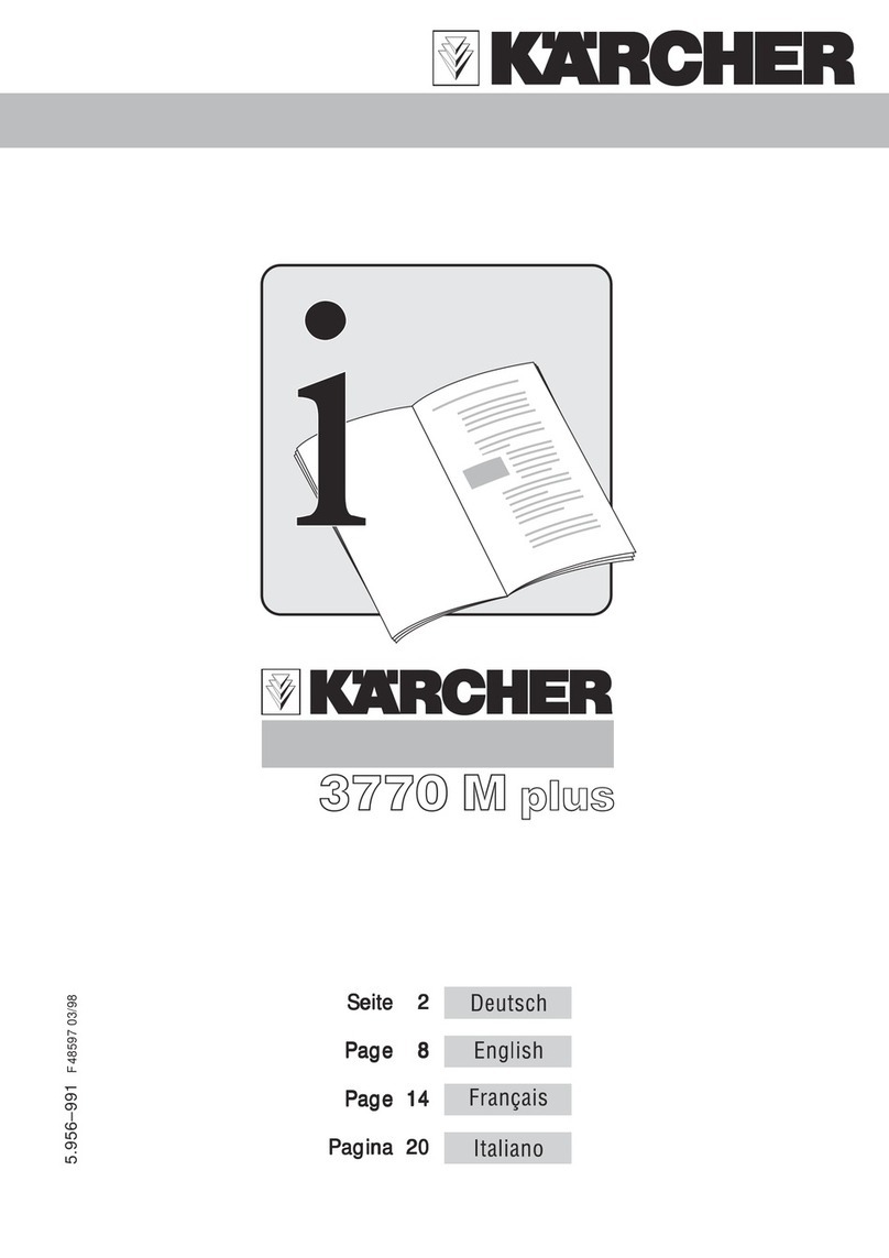 Kärcher 475 M plus User manual