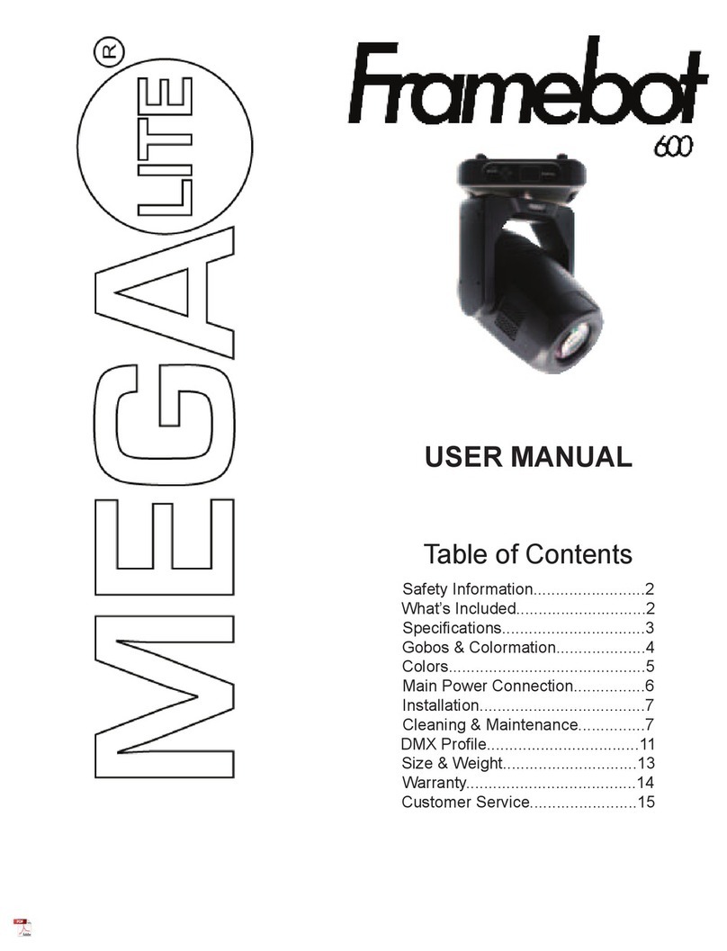 MegaLite Framebot 600 user manual