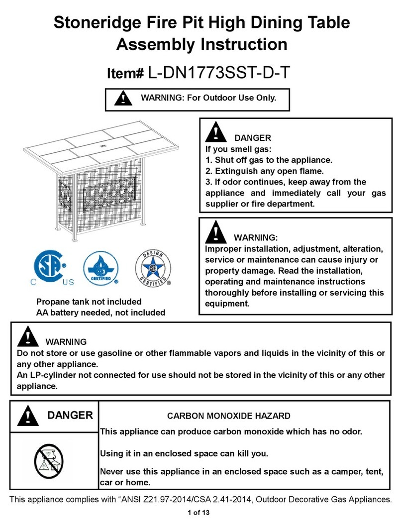 Sunjoy Stoneridge L-DN1773SST-D-T User manual