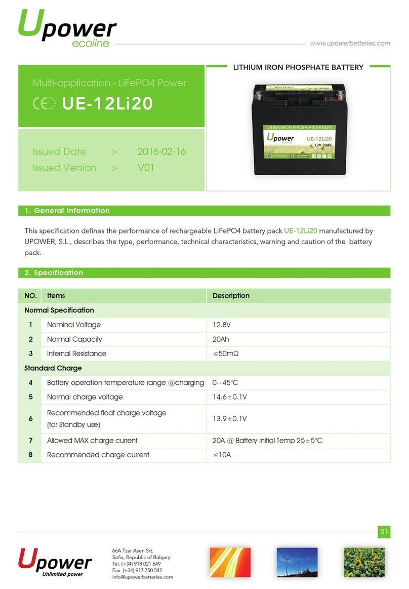 UPOWER Ecoline UE-12Li20 User manual UPOWER Ecoline UE-12Li20 User manual
