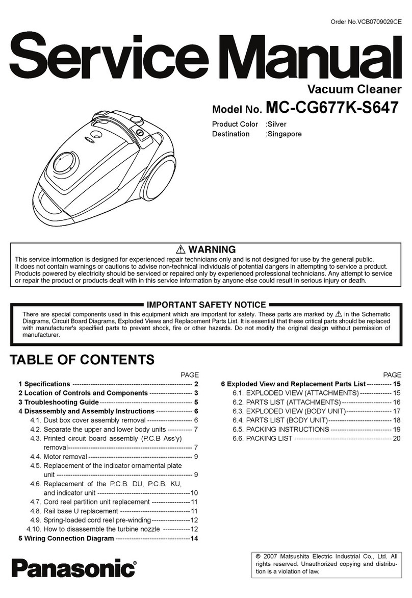 Panasonic MC-CG677K-S647 Service manual