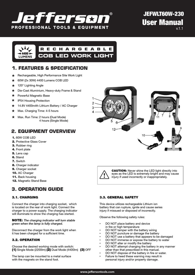 Jefferson JEFWLT60W-230 user manual