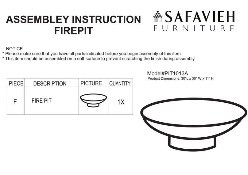 Safavieh Furniture PIT1013A Assembly instruction Safavieh Furniture PIT1013A Assembly instruction