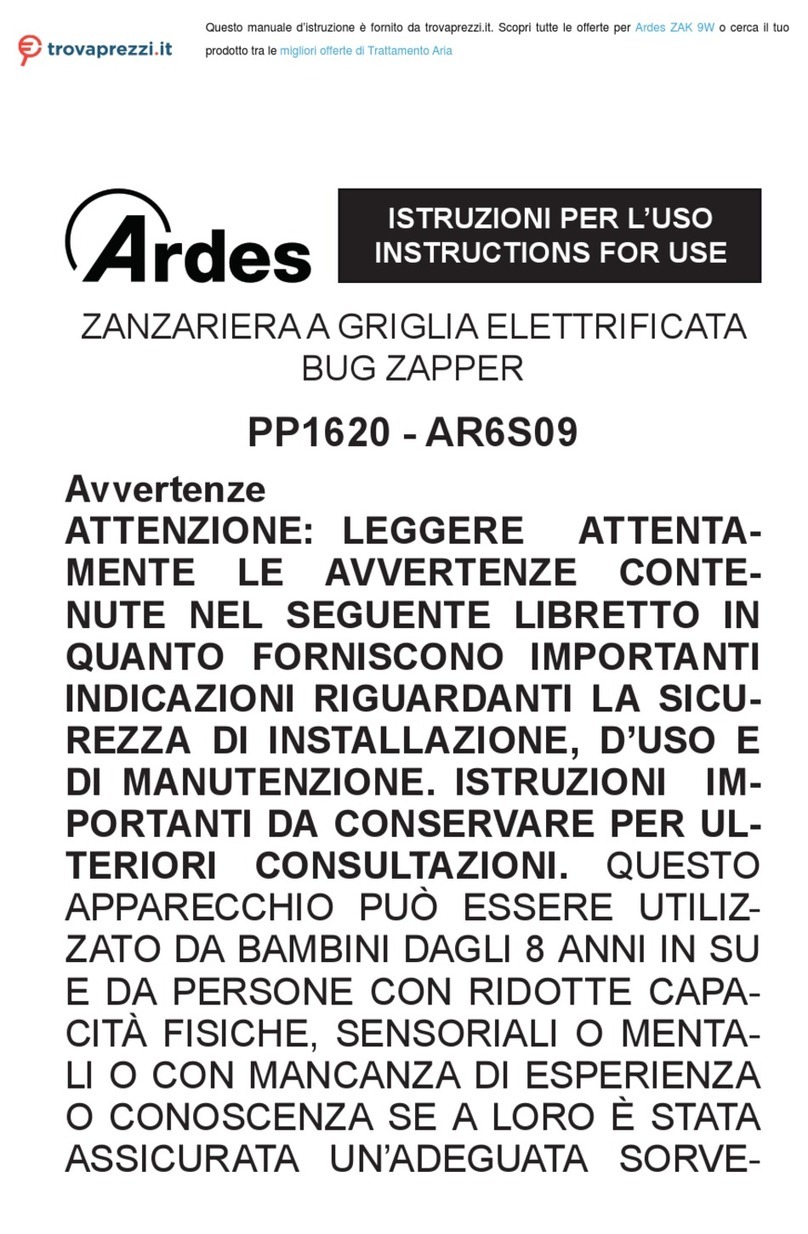 ARDES PP1620-AR6S09 manual