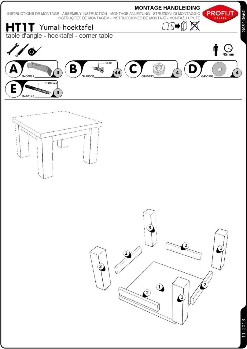 Profijt Meubel HT1T Assembly instruction