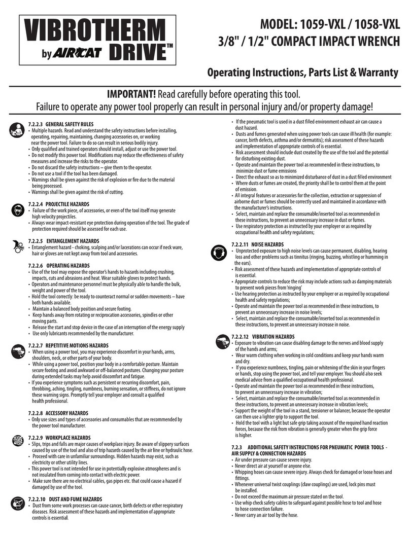 Aircat VIBROTHERM DRIVE 1059-VXL operating instructions Aircat VIBROTHERM DRIVE 1059-VXL operating instructions