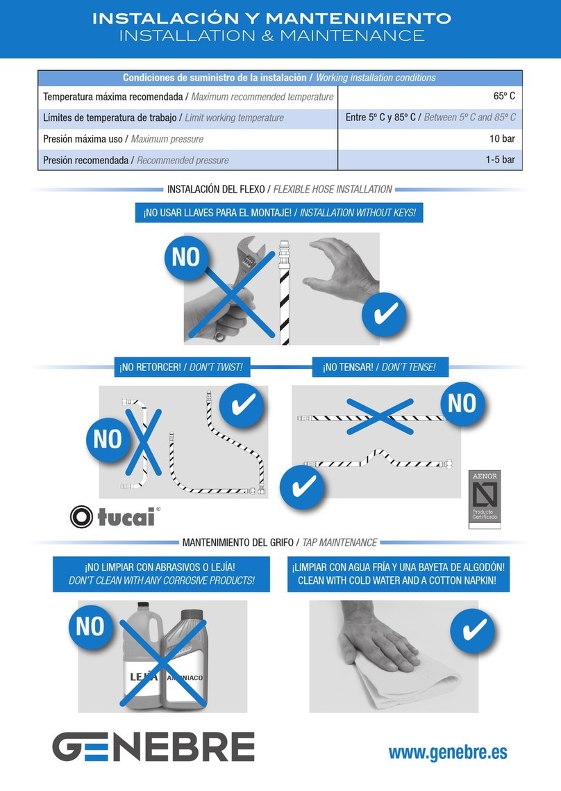 Genebre tucai GE2 Series Maintenance and service guide