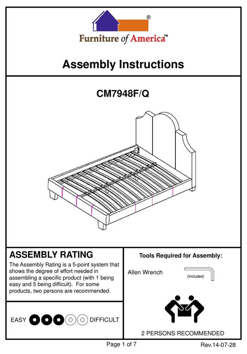 Furniture of America Aubonne CM7948F Assembly instructions