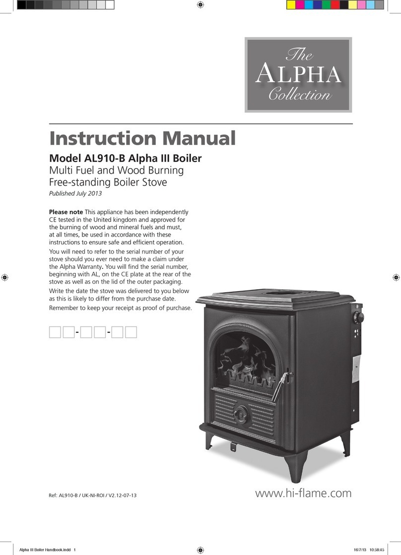 Hi-Flame AL910-B Alpha III instruction manual
