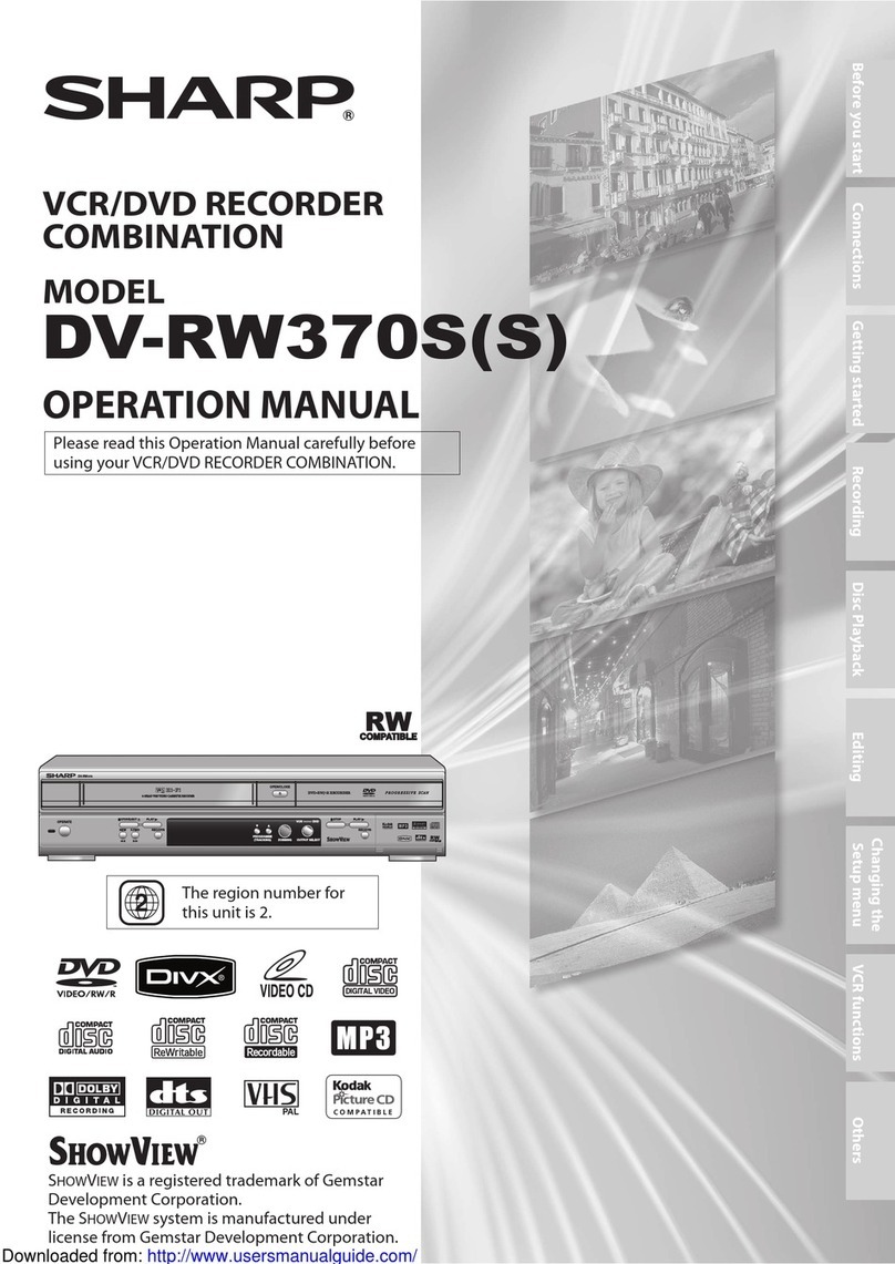 Sharp DV-RW370S User manual