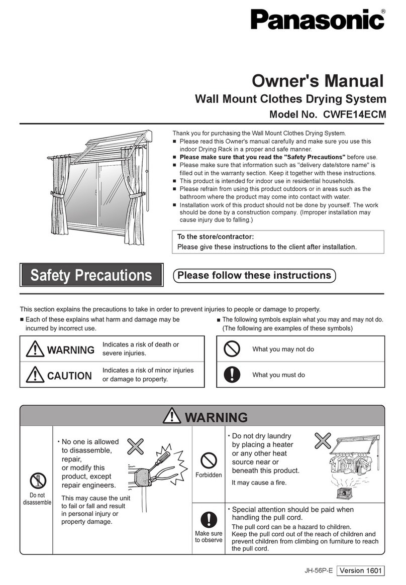 Panasonic CWFE14ECM owner's manual
