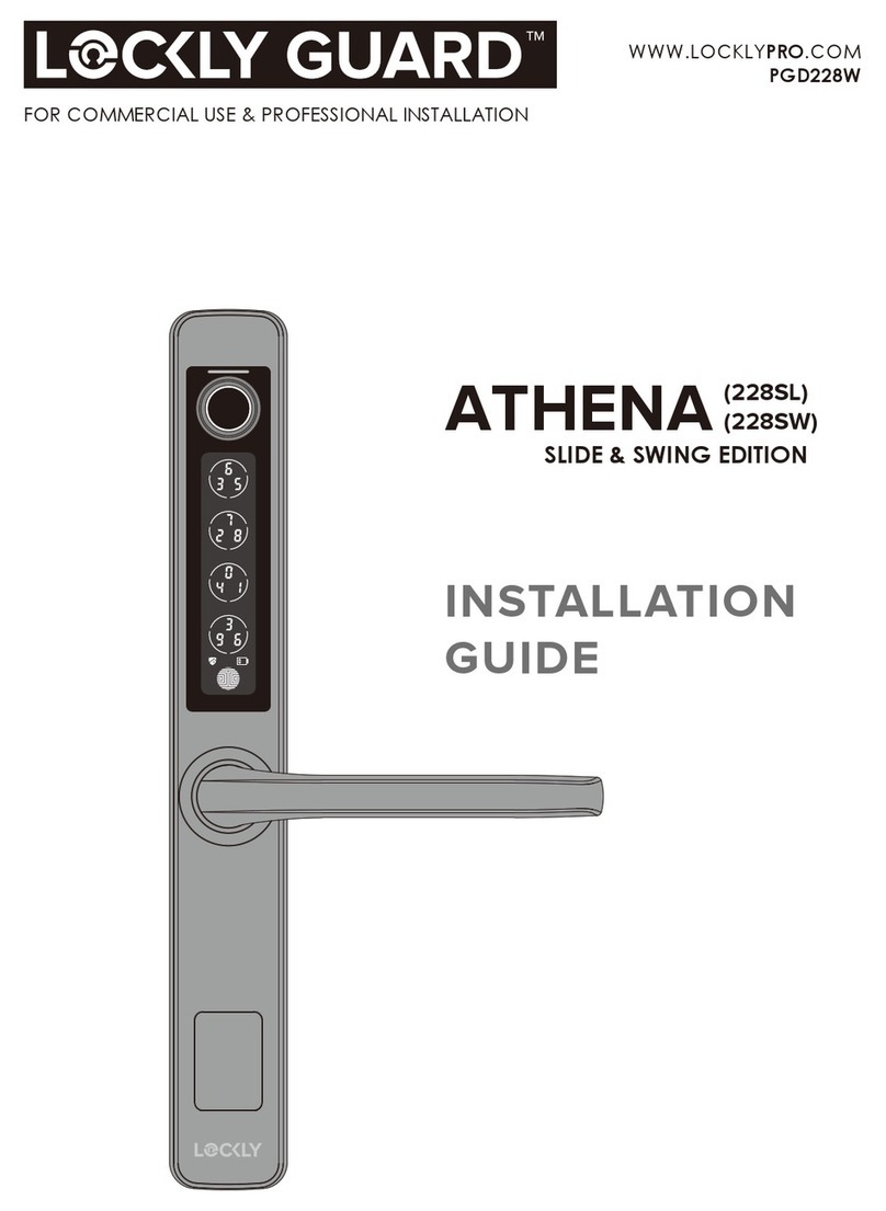 LOCKLY GUARD ATHENA 228SL installation guide