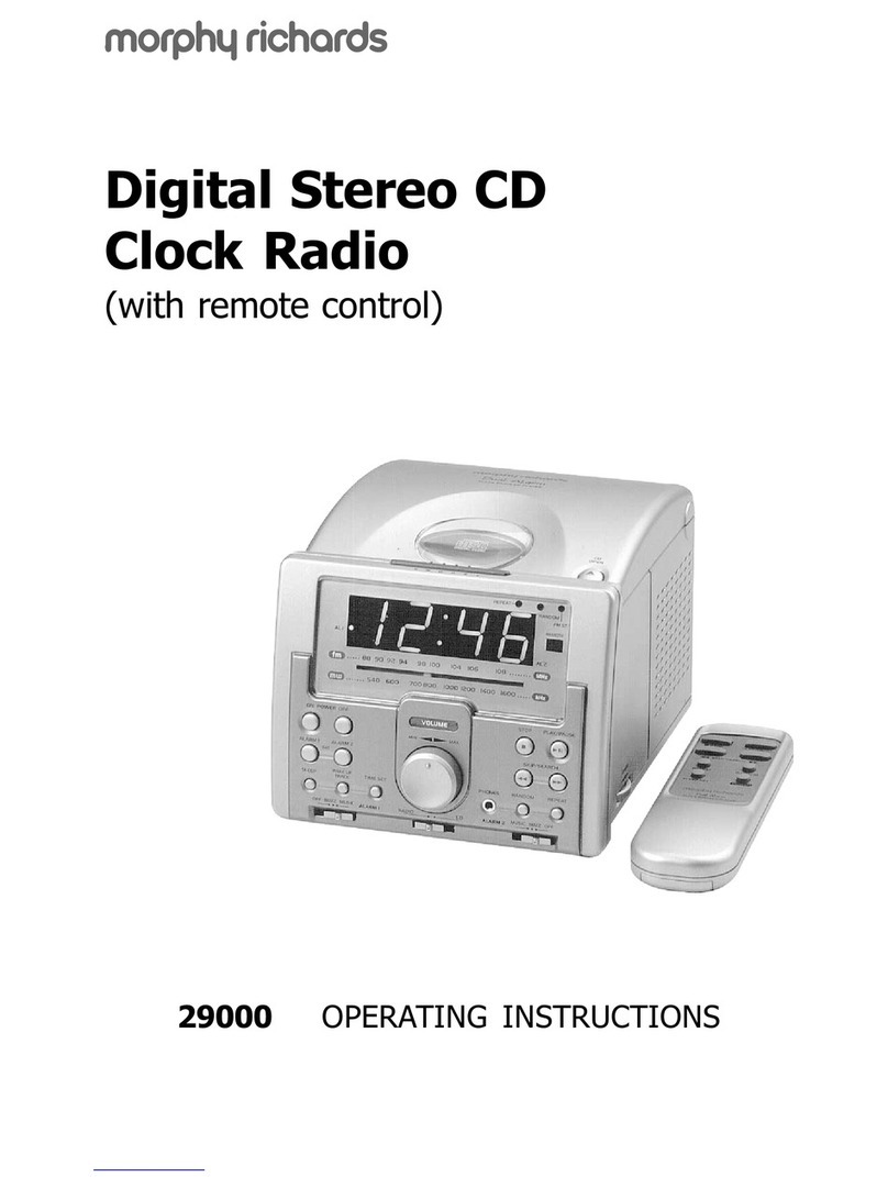 Morphy Richards 29000 User manual