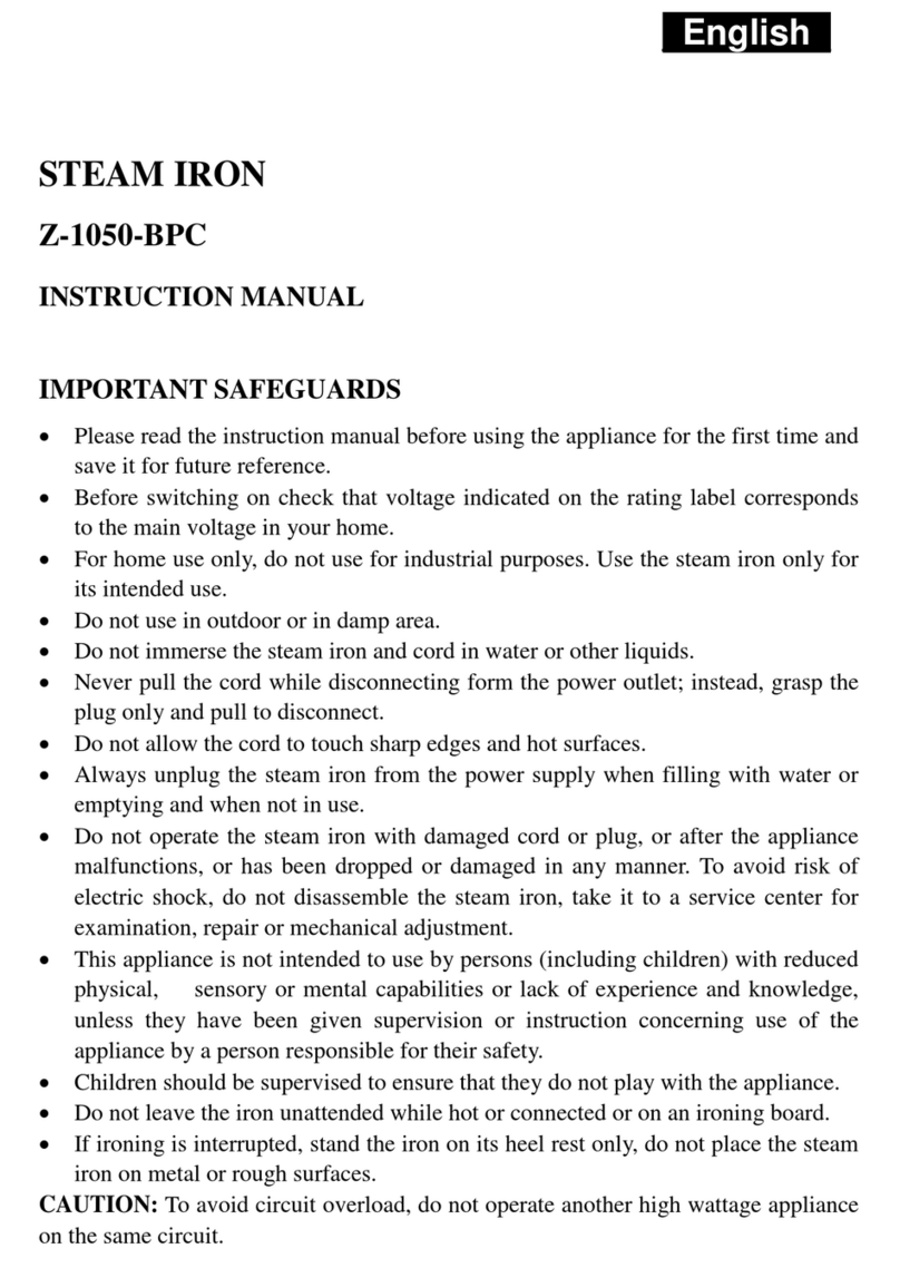 SAPIRHOME Z-1050-BPC instruction manual