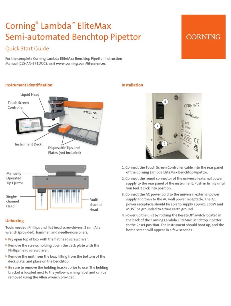 CORNING Lambda EliteMax User manual