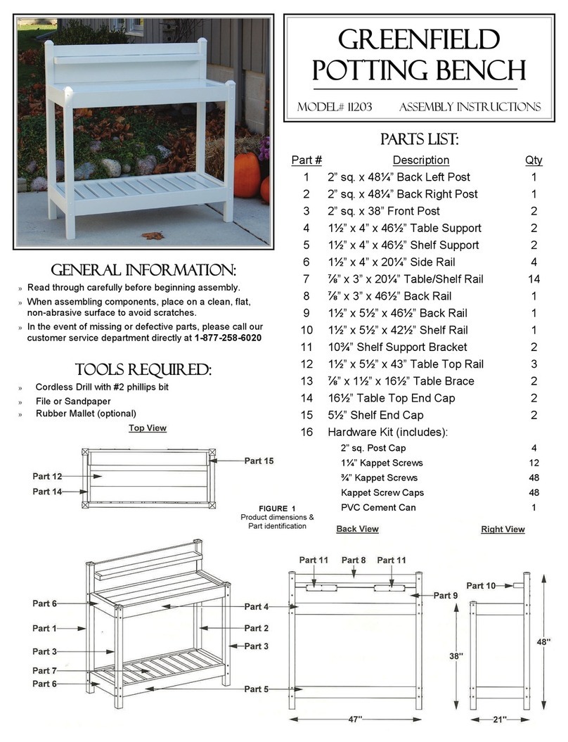 Greenfield 11203 Assembly instructions