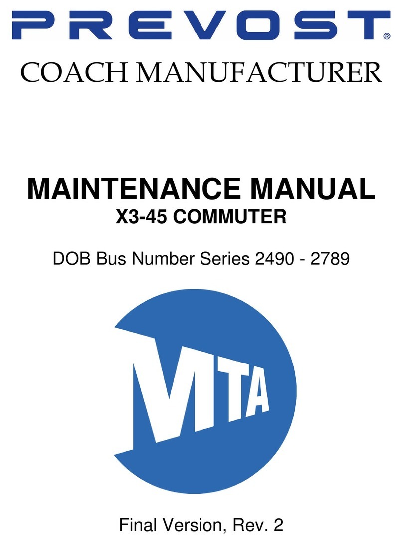 PREVOST X3-45 COMMUTER User manual