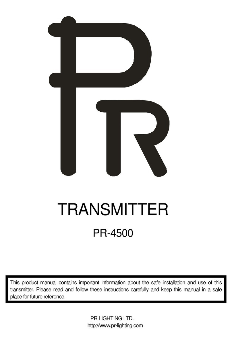 PR Lighting PR-4500 quick start guide