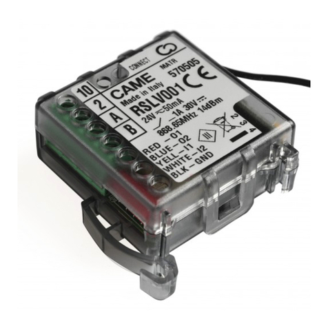 CAME 806SA-0040 User manual CAME 806SA-0040 User manual