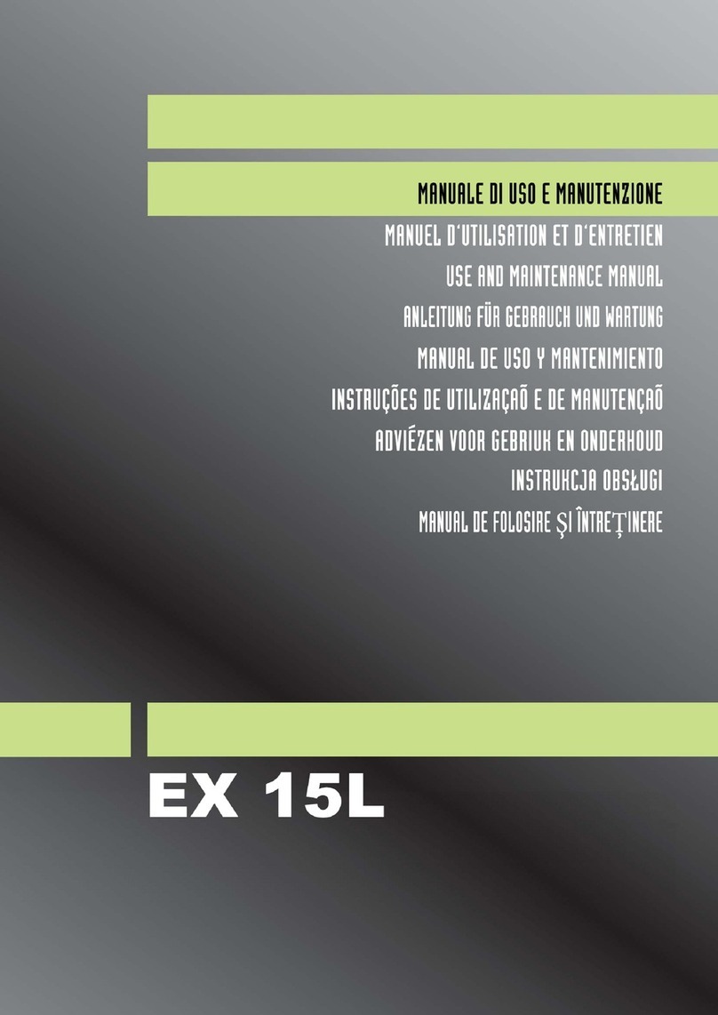 KGK EX 15L Use and maintenance manual