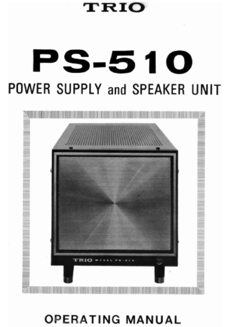 Trio PS-510 User manual
