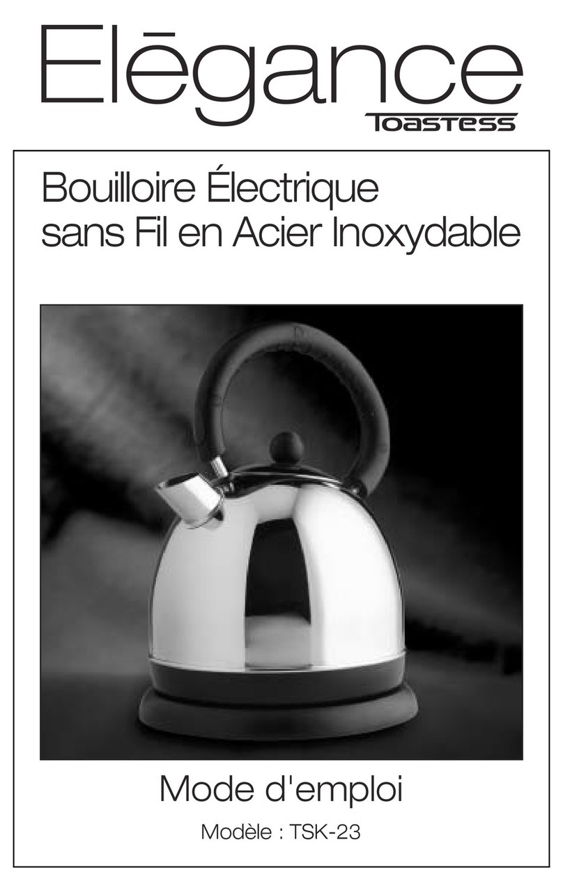 ELEGANCE TOASTESS TSK-23 Instruction booklet ELEGANCE TOASTESS TSK-23 Instruction booklet