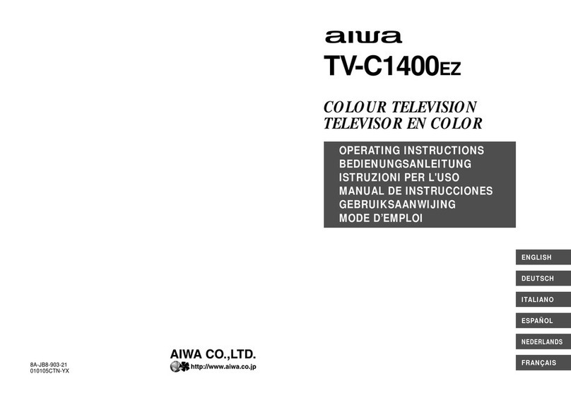Aiwa TV-C1400EZ User manual