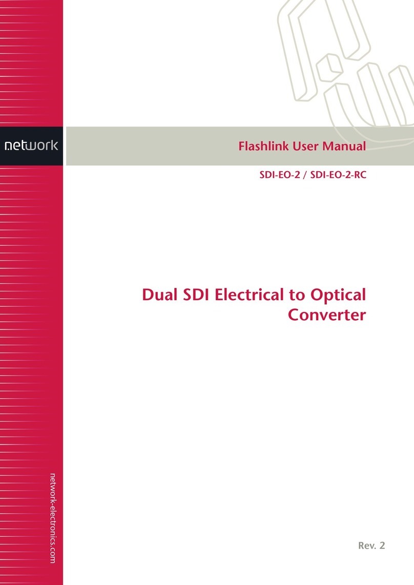 Network Electronics Flashlink SDI-EO-2 User manual Network Electronics Flashlink SDI-EO-2 User manual