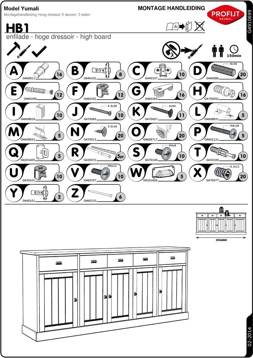 Profijt Meubel HB1 manual Profijt Meubel HB1 manual