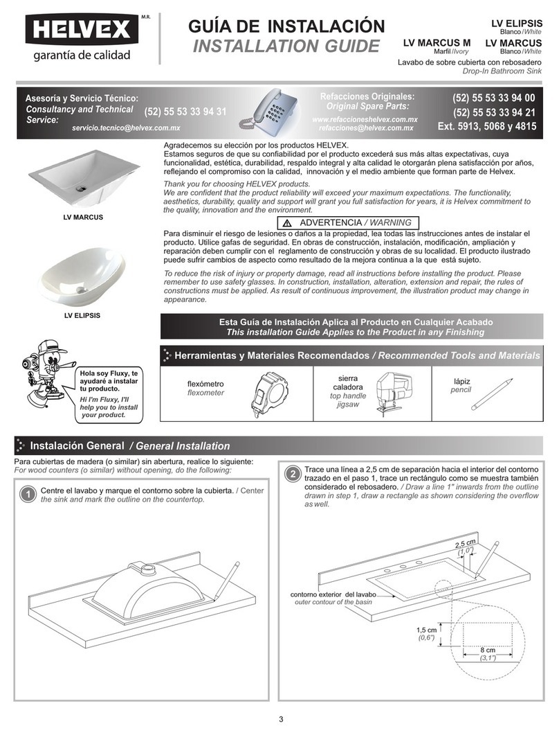 Helvex LV ELIPSIS User manual