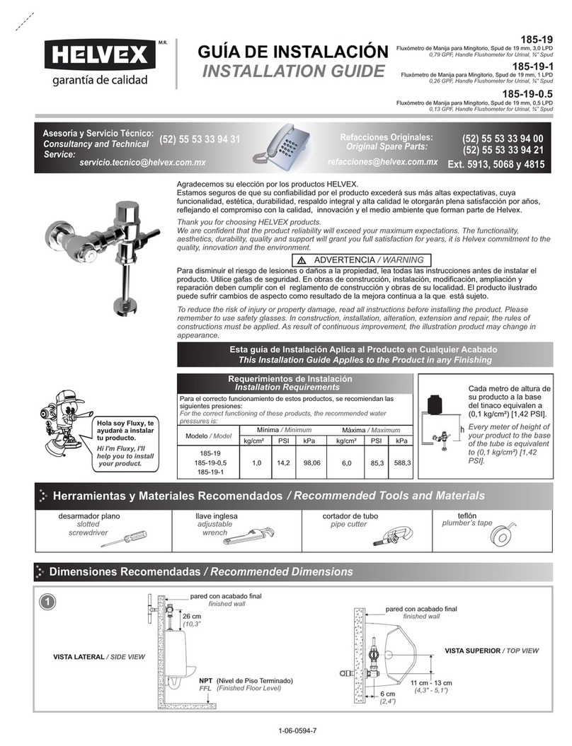 Helvex 185-19 User manual
